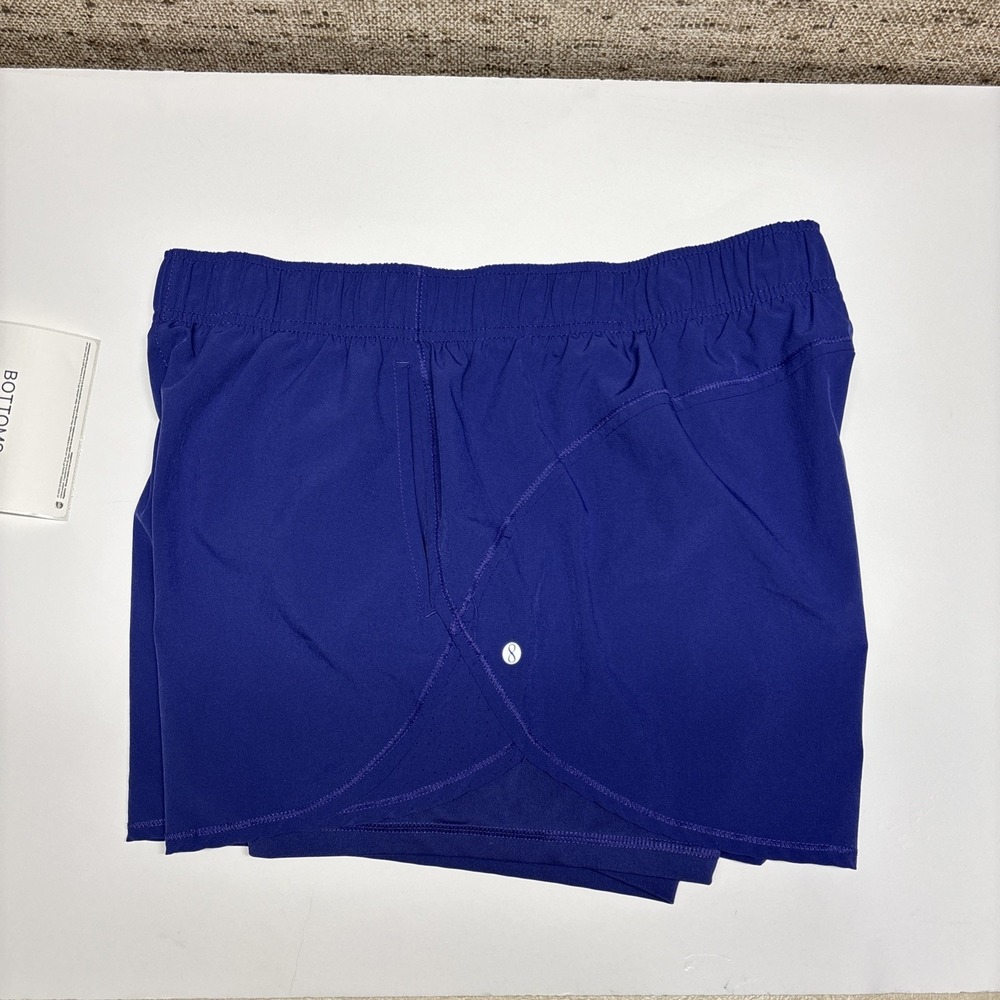 Layer 8 Womens Athletic Running Shorts Navy Blue Size Large Quick-Dry 3in Inseam - Picture 4 of 7